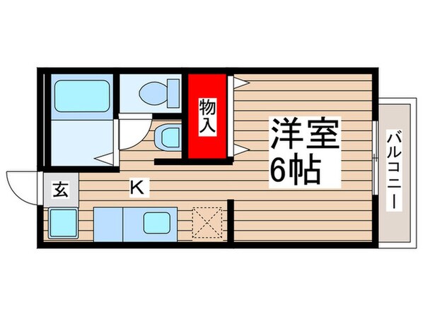 ハイツヤマカノウの物件間取画像